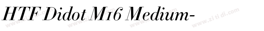 HTF Didot M16 Medium字体转换